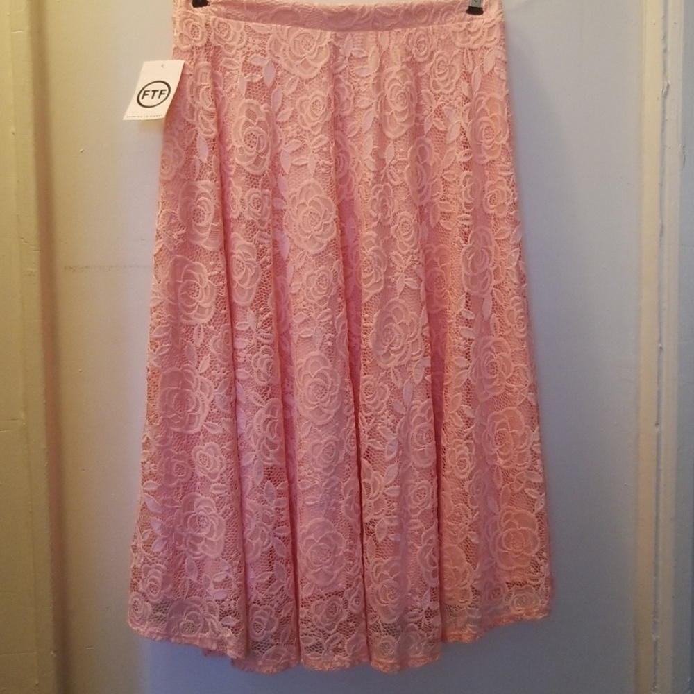 FTF (Fashion To Figure) Lace Midi Skirt